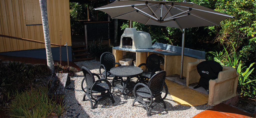 Portland House's backyard